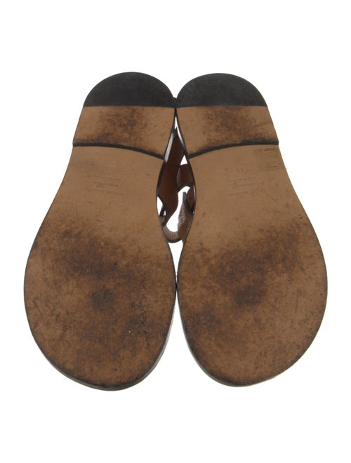 Isabel Marant Leather Studded Accents T-Strap Sandals