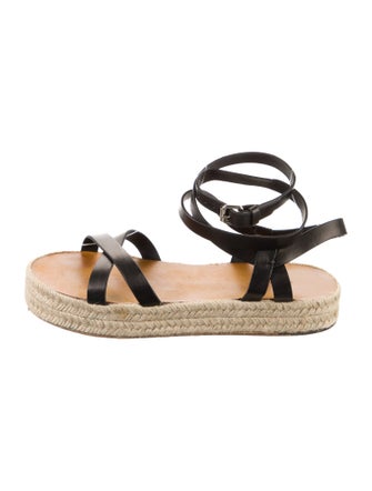 Isabel Marant Leather Braided Accents Espadrilles