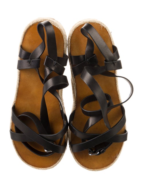Isabel Marant Leather Braided Accents Espadrilles