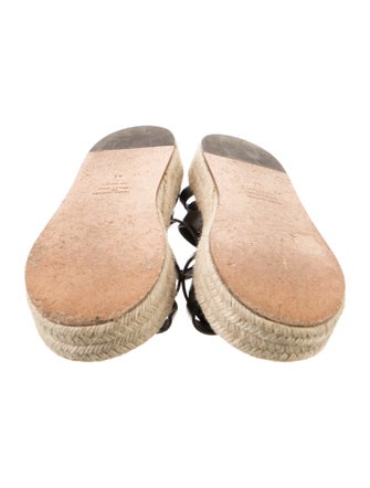 Isabel Marant Leather Braided Accents Espadrilles