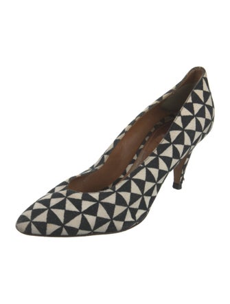 Isabel Marant Canvas Printed Pumps