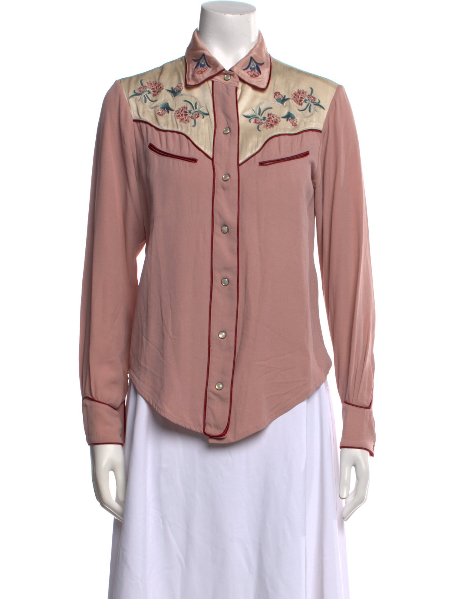 Isabel Marant Long Sleeve Button-Up Top