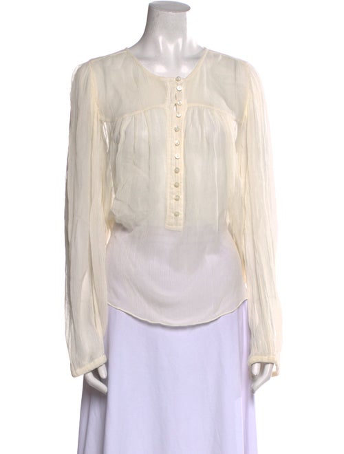 Isabel Marant Silk Crew Neck Blouse