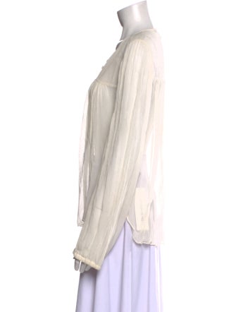 Isabel Marant Silk Crew Neck Blouse