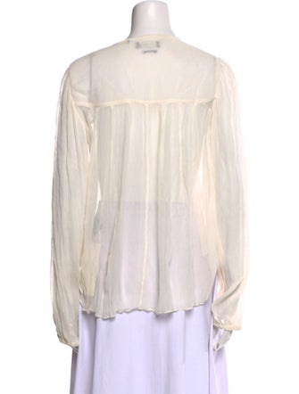 Isabel Marant Silk Crew Neck Blouse