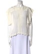 Isabel Marant Square Neckline Short Sleeve Blouse