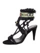 Isabel Marant Suede Printed Gladiator Sandals