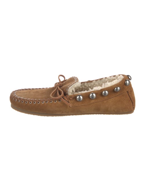 Isabel Marant Suede Bow Accents Moccasins