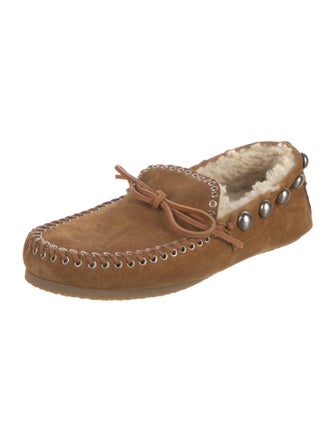 Isabel Marant Suede Bow Accents Moccasins