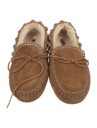 Isabel Marant Suede Bow Accents Moccasins