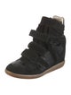 Isabel Marant Suede Wedge Sneakers