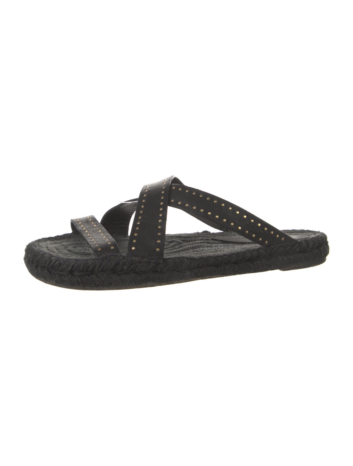 Isabel Marant Leather Studded Accents Slides