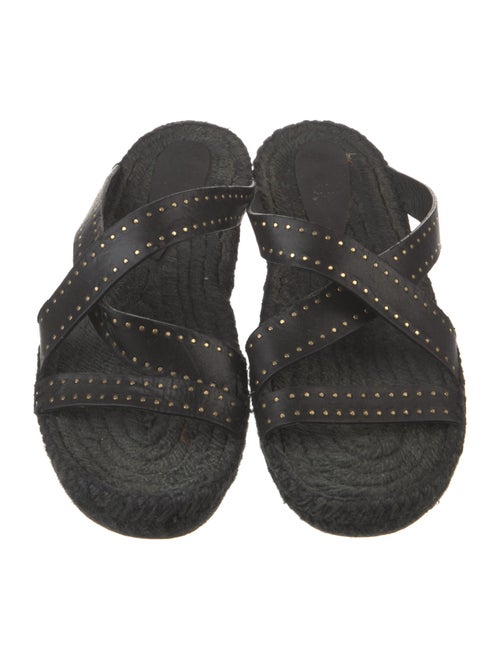 Isabel Marant Leather Studded Accents Slides