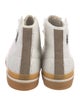 Isabel Marant Shearling Colorblock Pattern Sneakers