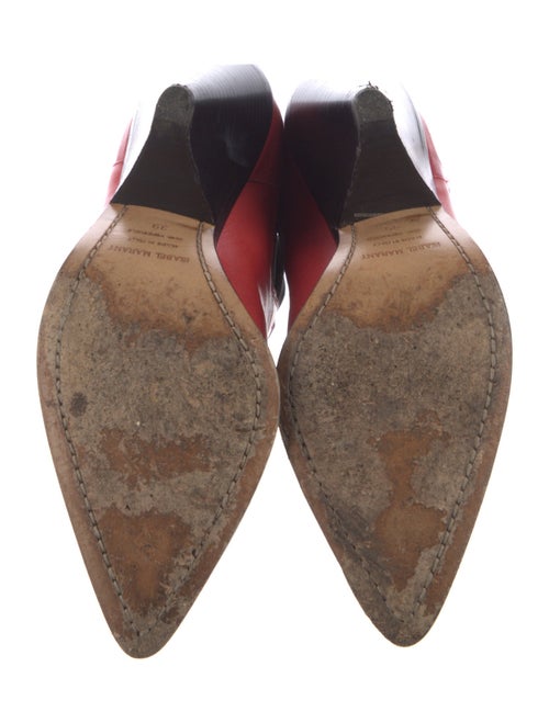 Isabel Marant Leather Colorblock Pattern Chelsea Boots