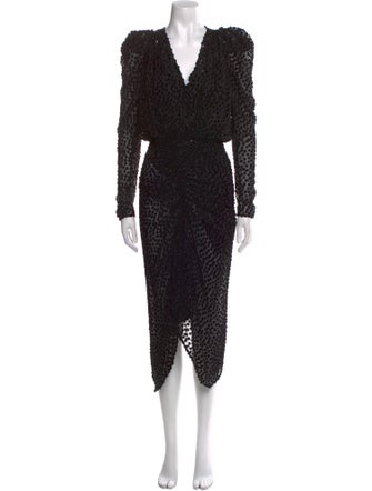 Isabel Marant Animal Print Midi Length Dress