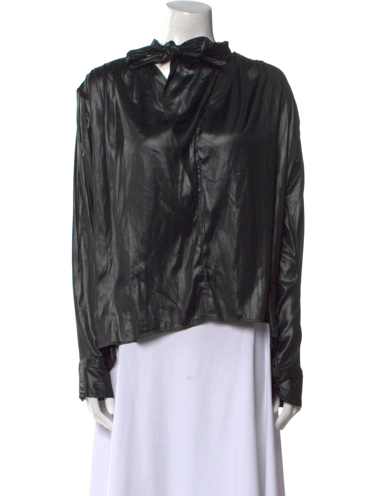 Isabel Marant Cowl Neck Long Sleeve Blouse