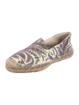 Isabel Marant Canvas Paisley Print Espadrilles
