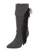 Isabel Marant Canvas Chain-Link Accents Boots