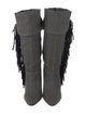 Isabel Marant Canvas Chain-Link Accents Boots