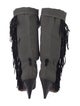 Isabel Marant Canvas Chain-Link Accents Boots