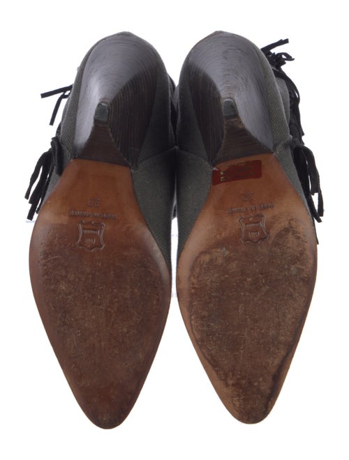 Isabel Marant Canvas Chain-Link Accents Boots