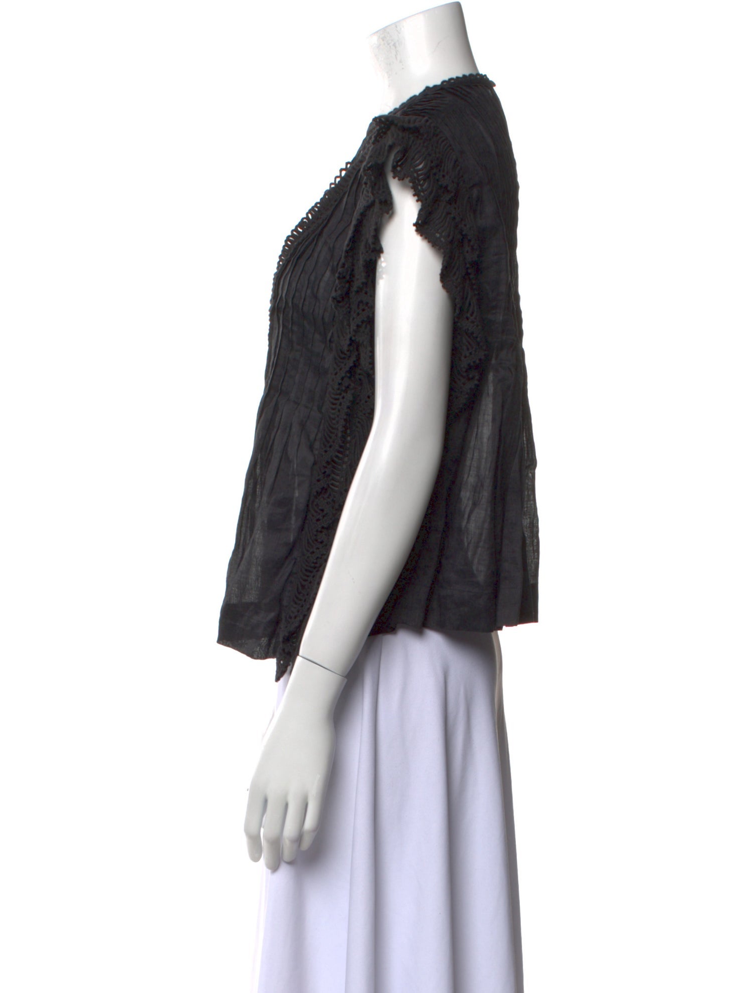 Isabel Marant Crew Neck Short Sleeve Blouse