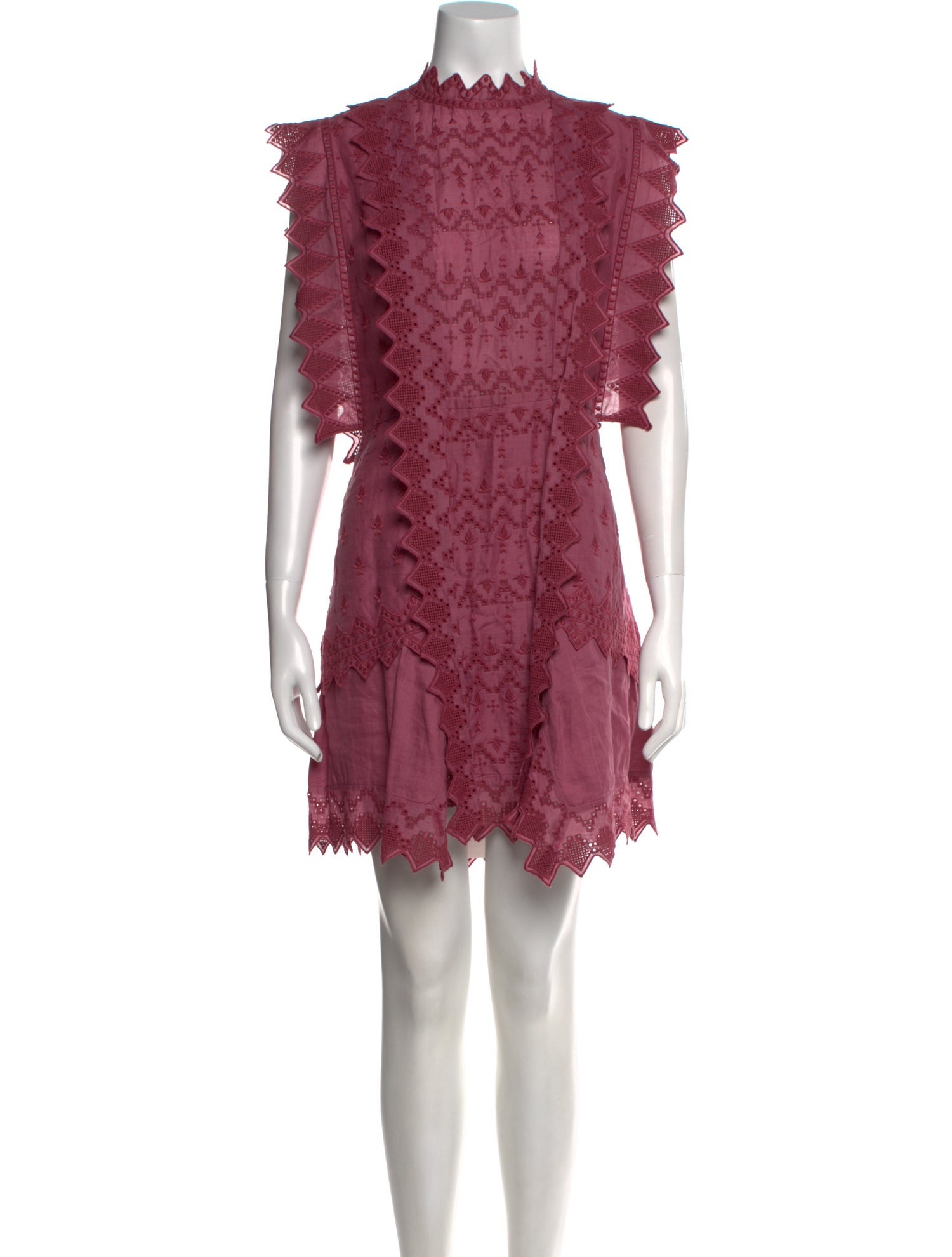 Isabel Marant Mock Neck Mini Dress