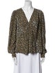 Isabel Marant Printed V-Neck Blouse