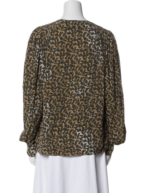 Isabel Marant Printed V-Neck Blouse