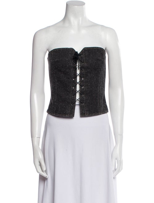 Isabel Marant Strapless Crop Top