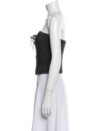 Isabel Marant Strapless Crop Top