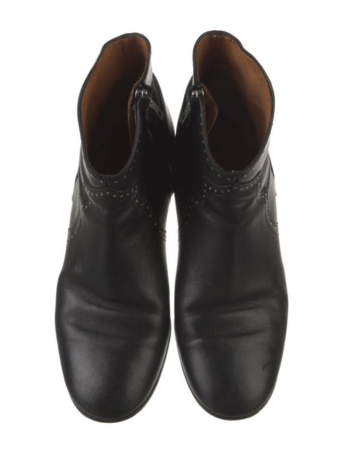 Isabel Marant Leather Studded Accents Western Boots