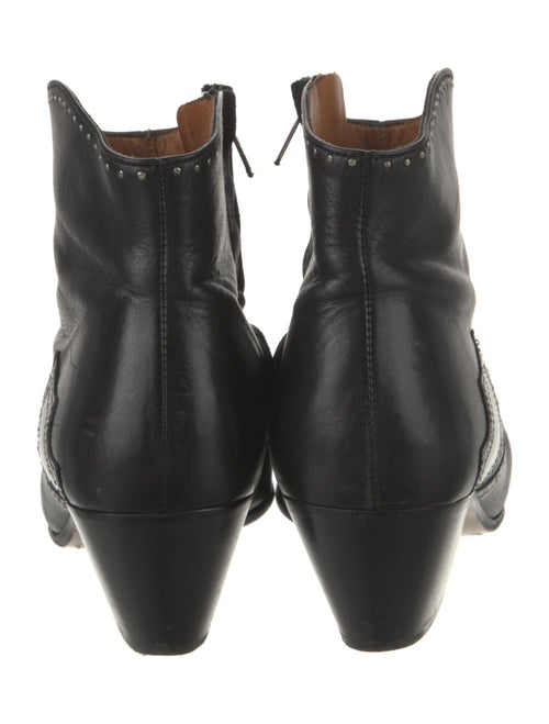 Isabel Marant Leather Studded Accents Western Boots