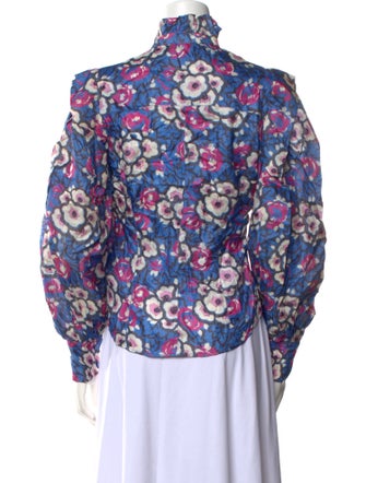 Isabel Marant Silk Floral Print Blouse