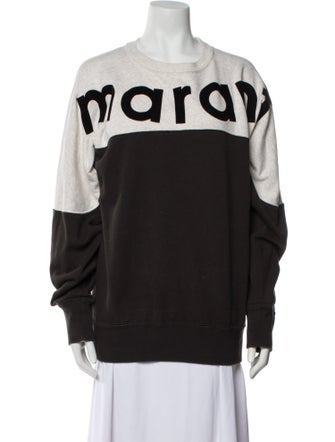 Isabel Marant Graphic Print Crew Neck Sweatshirt