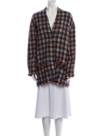 Isabel Marant Wool Plaid Print Jacket