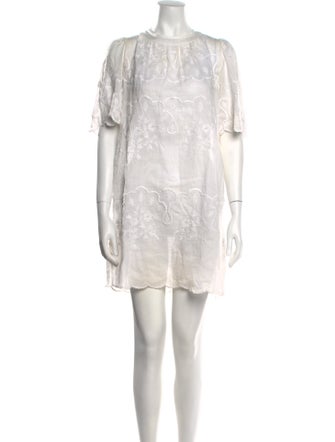 Isabel Marant Crew Neck Mini Dress