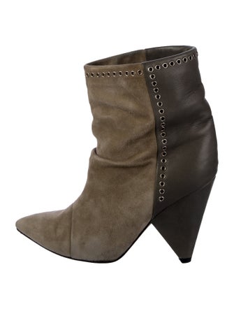 Isabel Marant Suede Studded Accents Boots