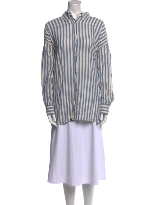 Isabel Marant Striped Mock Neck Tunic