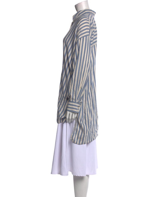 Isabel Marant Striped Mock Neck Tunic