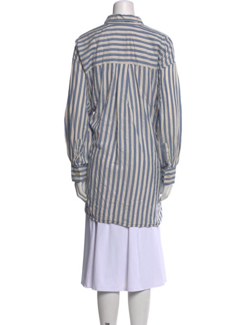 Isabel Marant Striped Mock Neck Tunic