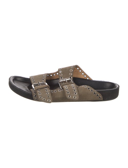 Isabel Marant Suede Studded Accents Slides