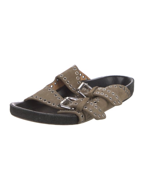 Isabel Marant Suede Studded Accents Slides
