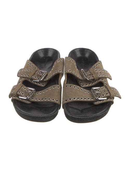 Isabel Marant Suede Studded Accents Slides