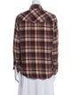 Étoile Isabel Marant Plaid Print Long Sleeve Button-Up Top