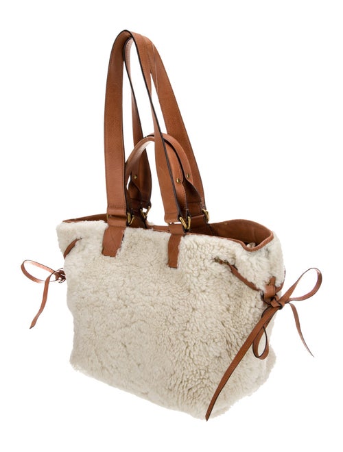 Isabel Marant Shearling Top Handle Bag