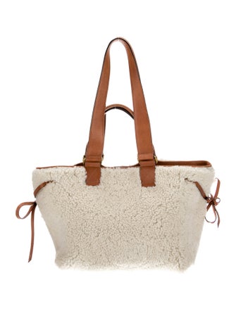 Isabel Marant Shearling Top Handle Bag