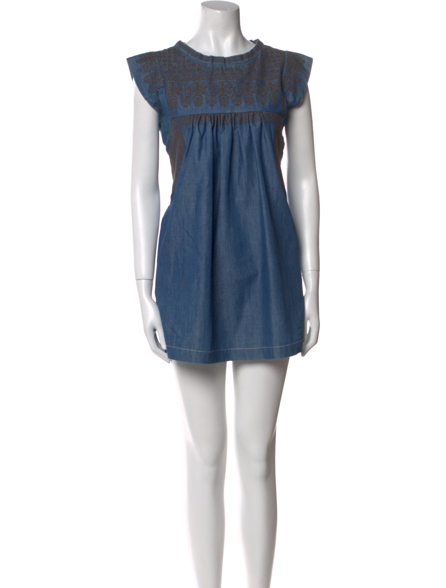 Isabel Marant Crew Neck Mini Dress