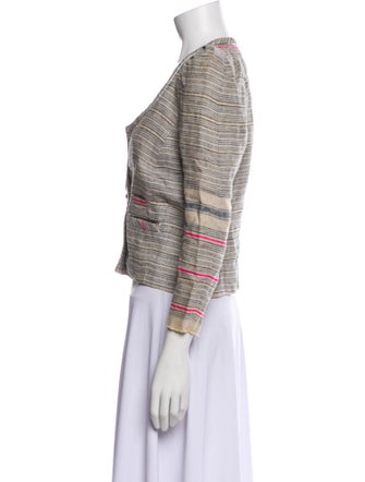 Isabel Marant Linen Tweed Pattern Jacket